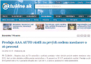 Aktuálne.sk: Predaje AAA AUTO rástli za prvých sedem mesiacov o 16 percent