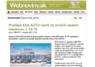 Webnoviny.sk: Predaje AAA AUTO rástli za prvých sedem mesiacov o 16 %