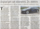 Deník: Tesla S: Dojezd pět set kilometrů. Zn. Elektro