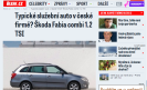 Blesk.cz: Typické služební auto v české firmě? Škoda Fabia combi 1.2 TSI