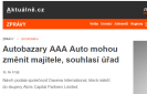 AKTUÁLNĚ.CZ: Autobazary AAA Auto mohou změnit majitele, souhlasí úřad