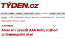 Týden.cz: Abris smí převzít AAA Auto, rozhodl antimonopolní úřad