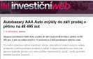 Investičníweb.cz: Autobazary AAA Auto zvýšily do září prodej o pětinu na 48 495 aut