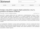 Biztweet.sk: Predaje v AAA AUTO v auguste stúpli medziročne o 16,2 %, predalo sa už takmer 43 000 áut