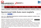 Openiazoch.zoznam.sk: Spoločnosť AAA Auto mení majiteľa