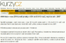 Kurzy.cz: AAA Auto v roce 2014 zvedl prodej o 12% na 63 613 vozů, nejvíce od r. 2007