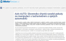 Motofocus.cz: AAA AUTO: Slovensko chystá vysoké pokuty za manipulaci s tachometrem u ojetých automobilů