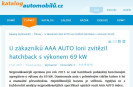 Katalog-automobilů.cz: U zákazníků AAA AUTO loni zvítězil hatchback s výkonem 69 kW