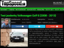 TopSpeed.sk: Test jazdenky VW Golf 6 (2008 - 2013)
