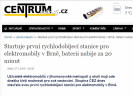 Centrumnews.cz: Startuje první rychlodobíjecí stanice pro elektromobily v Brně, baterii nabije za 20 minut