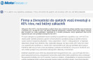 Motofocus.cz: Firmy a živnostníci do ojetých vozů investují o 40% více, než běžný zákazník