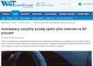 Web4Trader.cz: Autobazary navýšily prodej ojetin přes internet na 80 procent