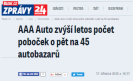Blesk.cz: AAA Auto zvýší letos počet poboček o pět na 45 autobazarů