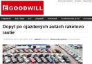 Goodwill: Dopyt po ojazdených autách raketovo rastie