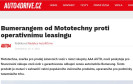 Auto4drive.cz: Bumerangem od Mototechny proti operativnímu leasingu