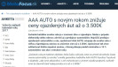 MotoFocus.sk: AAA AUTO s novým rokom znižuje ceny ojazdených áut až o 3.500€