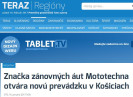 Teraz.sk: Značka zánovných áut Mototechna otvára novú prevádzku v Košiciach