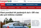 Transport.sk: Vlani ponúkal trh jazdených áut v SR viac ako pol milióna vozidiel